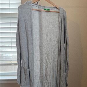 Gray Women's Cardigan Sweater